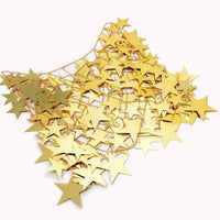 Thumbnail for Handmade Gold Silver Tone Hollow Star Sequins Strappy Rave Party Skirt - ArtGalleryZen