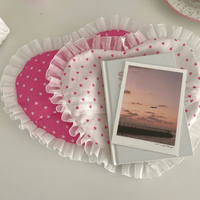 Thumbnail for Handmade Heart Lace Fabric Removable Pillow Coaster - ArtGalleryZen