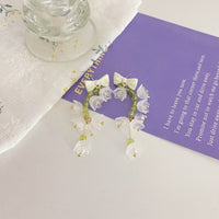 Thumbnail for Handmade Lily Of The Valley Dangle Earrings - ArtGalleryZen