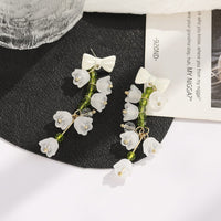 Thumbnail for Handmade Lily Of The Valley Dangle Earrings - ArtGalleryZen