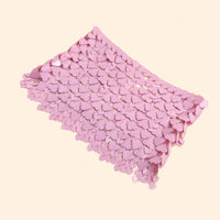 Thumbnail for Handmade Pink Heart Sequins Patchwork Strappy Nightclub Party Mini Skirt - ArtGalleryZen
