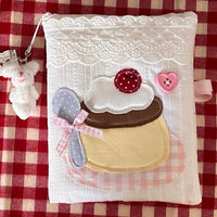 Thumbnail for Handmade Pudding Dessert A6 B6 A5 Fabric Book Cover - ArtGalleryZen
