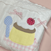 Thumbnail for Handmade Pudding Dessert A6 B6 A5 Fabric Book Cover - ArtGalleryZen