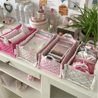 Thumbnail for Handmade Sweet Heart Tulip Fabric Storage Basket - ArtGalleryZen