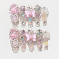 Thumbnail for Handmade Y2K Gummy Bears Bowknot 3D Press on Nails False Nail - ArtGalleryZen