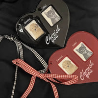 Thumbnail for Heart Couples Keychain Kpop Photocard Holder - ArtGalleryZen
