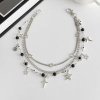 Thumbnail for Hip Hop Layered Star Pendant Acrylic Bead Trouser Chain - ArtGalleryZen