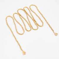 Thumbnail for Hip - hop Style Square Beaded Long Chain Necklace - ArtGalleryZen