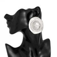 Thumbnail for Irregular Chunky Round Disk Stud Earrings - ArtGalleryZen