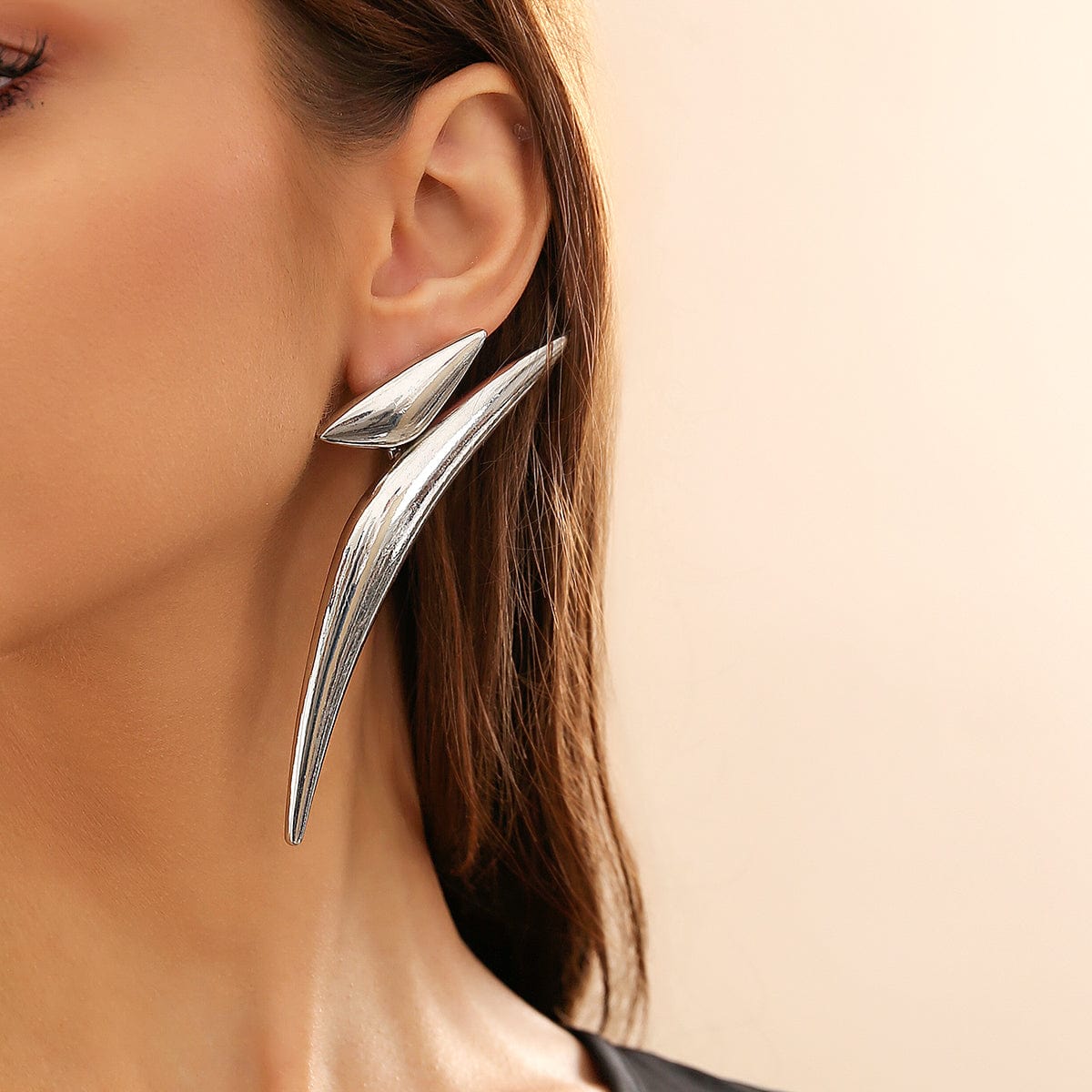 Irregular Gold Silver Plated Statement Earrings - ArtGalleryZen