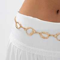 Thumbnail for Irregular Textured Hoop Waist Chain - ArtGalleryZen