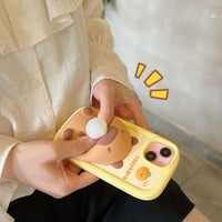 Thumbnail for Kawaii 3D Capybara Blowing Bubbles iPhone Case - ArtGalleryZen
