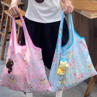 Thumbnail for Kawaii Angel Kitten Bear Portable Folding Shoulder Bag - ArtGalleryZen