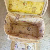 Thumbnail for Kawaii Anime Mikko Leather Multi-Layer Makeup Bag Portable Travel Large Capacity Storage Bag - ArtGalleryZen