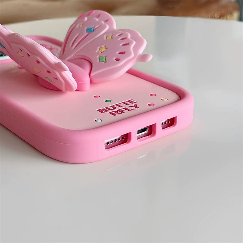 Kawaii Butterfly iPhone Case - ArtGalleryZen