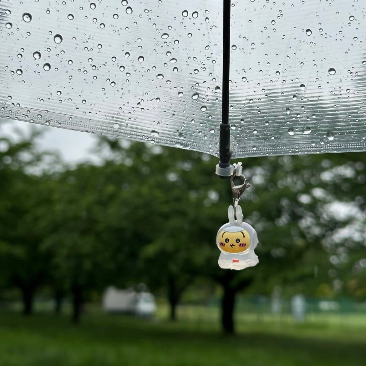 Kawaii Chiikawa Hachiware Usagi Raincoat Keychain Doll - ArtGalleryZen