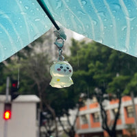 Thumbnail for Kawaii Chiikawa Hachiware Usagi Raincoat Keychain Doll - ArtGalleryZen
