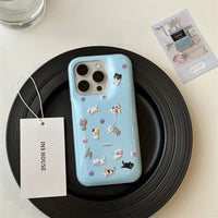 Thumbnail for Kawaii Colorful Relief Kitten Sticker iPhone Case - ArtGalleryZen