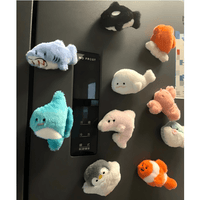 Thumbnail for Kawaii Marine Animal Plush Fridge Magnets - ArtGalleryZen