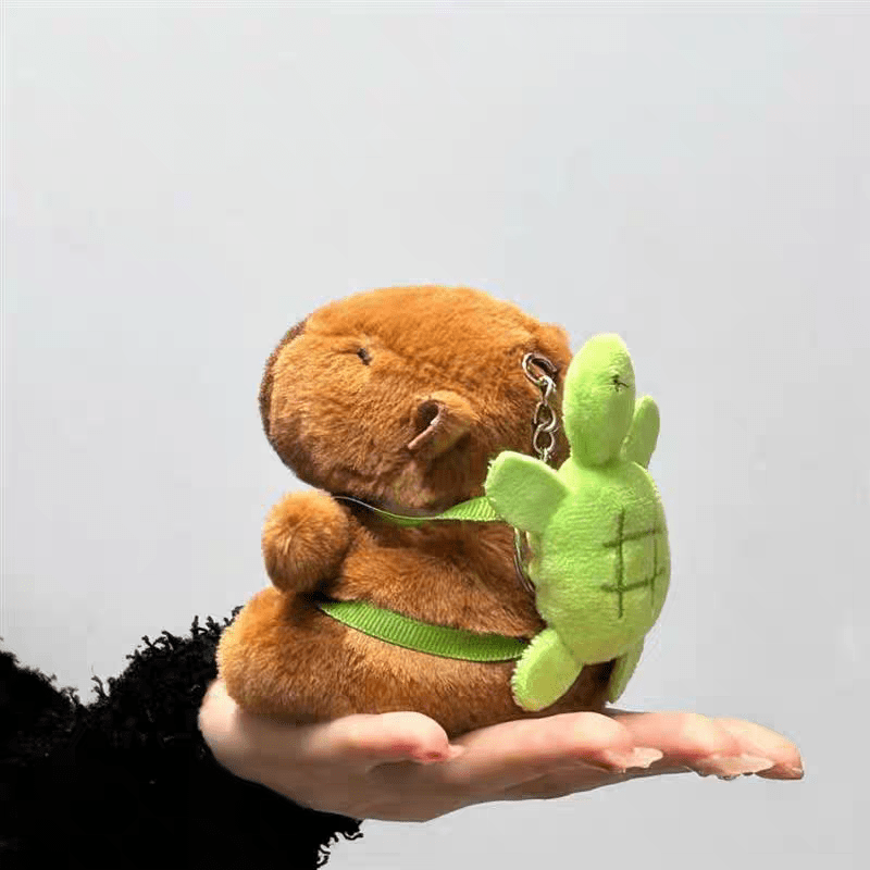 Kawaii Plush Capybara AirPods Earphone Case - ArtGalleryZen