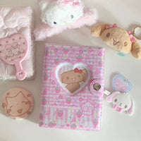 Thumbnail for Kawaii Strawberry Melody Hollow Heart A7 Binder Cover - ArtGalleryZen