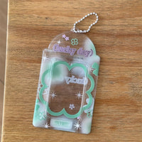 Thumbnail for Korean Style Lucky Clover Transparent Kpop Keychain Photocard Holder - ArtGalleryZen