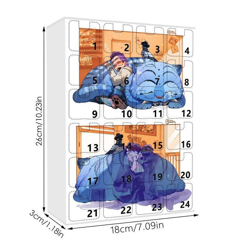 Kpop Demon Hunters Advent Countdown Calendar With 24pcs Keychain - ArtGalleryZen
