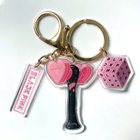 Thumbnail for Kpop Idol Group Mini Lightstick Acrylic Keychain - ArtGalleryZen