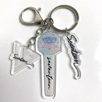 Thumbnail for Kpop Idol Group Mini Lightstick Acrylic Keychain - ArtGalleryZen