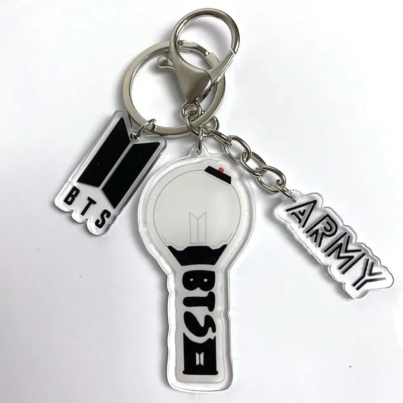 Kpop Idol Group Mini Lightstick Acrylic Keychain - ArtGalleryZen