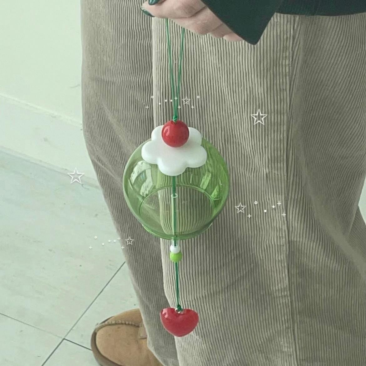 Lovely Cherry Cream Pudding Wind Chime - ArtGalleryZen