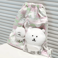 Thumbnail for Lucky Clover Strawberry Pudding Kpop Fan Display Drawstring Backpack - ArtGalleryZen