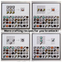Thumbnail for Minecraft Crafting Recipe Fridge Magnets Set - ArtGalleryZen