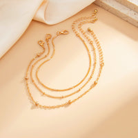Thumbnail for Minimalist 3pcs Saturn Chain Anklet Set - ArtGalleryZen