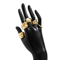Thumbnail for Minimalist 9pcs Glossy Chunky Stackable Open Ring Set - ArtGalleryZen