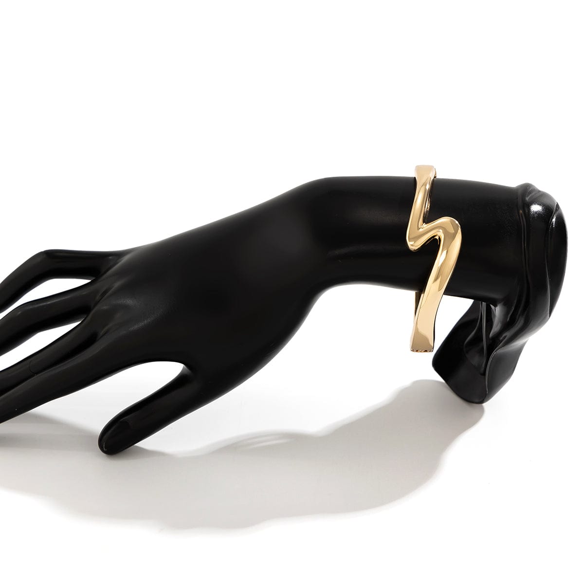 Minimalist Chic Lightning Pattern Bangle Bracelet - ArtGalleryZen