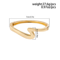 Thumbnail for Minimalist Chic Lightning Pattern Bangle Bracelet - ArtGalleryZen