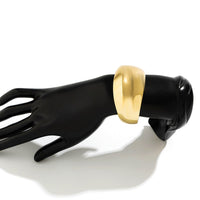 Thumbnail for Minimalist Chunky Curved Glossy Wide Cuff Bangle Bracelet - ArtGalleryZen