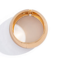 Thumbnail for Minimalist Cut Surface Wide Cuff Bangle Bracelet - ArtGalleryZen