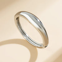 Thumbnail for Minimalist Geometric Glossy Bangle Bracelet - ArtGalleryZen
