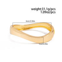 Thumbnail for Minimalist Glossy Curved Bangle Bracelet - ArtGalleryZen
