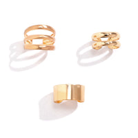 Thumbnail for Minimalist Gold Silver Plated Ear Cuff Earrings Set - ArtGalleryZen