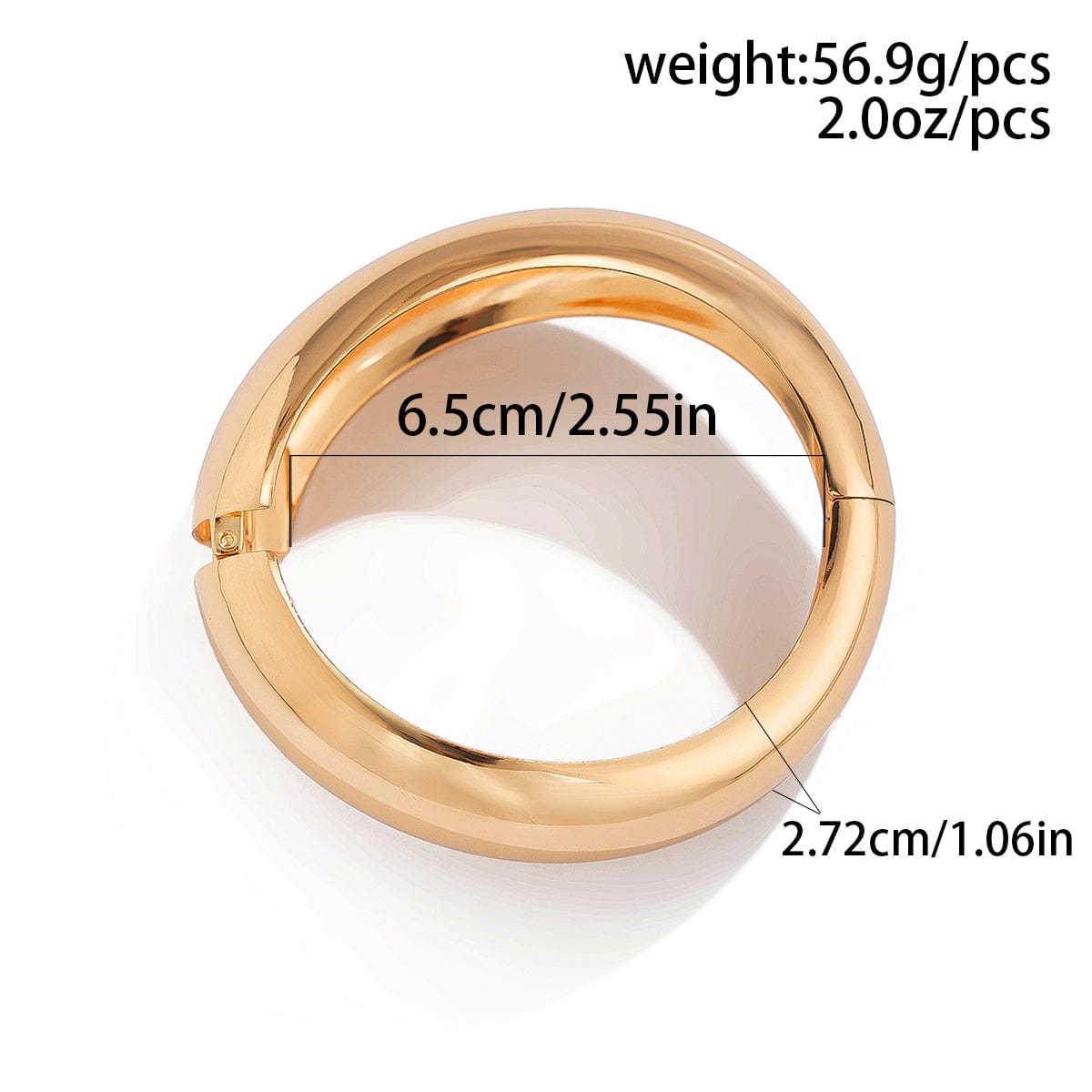Minimalist Gold Silver Tone Curved Bangle Bracelet Set - ArtGalleryZen