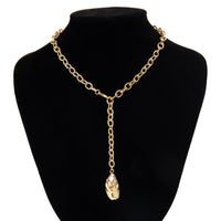 Thumbnail for Minimalist Irregular Waterdrop Dangle Curb Chain Y Necklace - ArtGalleryZen
