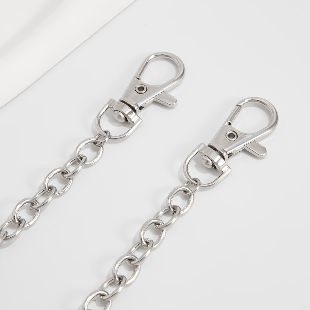 MInimalist Layered Pearl Charm Curb Trouser Chain - ArtGalleryZen