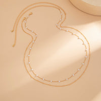 Thumbnail for Minimalist Layered Pearl Saturn Waist Chain Set - ArtGalleryZen