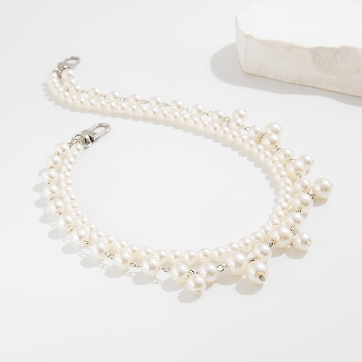 Minimalist Layered Pearl Trouser Chain - ArtGalleryZen
