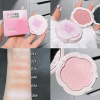 Thumbnail for Monochrome Flower Shimmer Powder Blusher - ArtGalleryZen