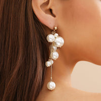 Thumbnail for Newly Dangling Tassel Pearl Earrings - ArtGalleryZen