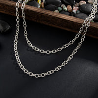 Thumbnail for Newly Layered Relief Cross Pendant Trouser Chain - ArtGalleryZen